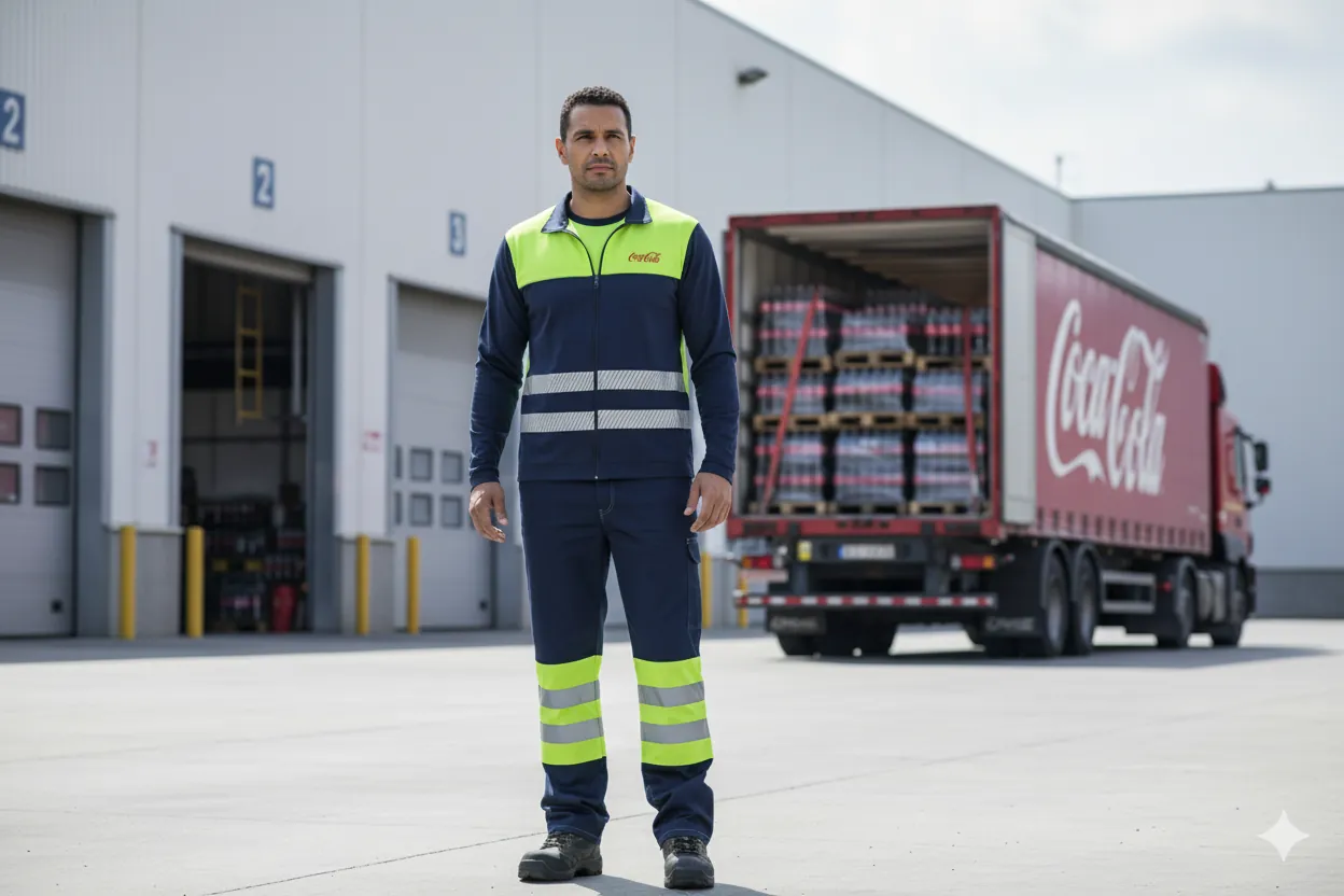 Vestuario operativo para logística Embonor Coca-Cola